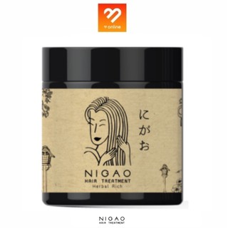 Nigao Hair Treatment Herbal Rich นิกาโอะ แฮร์ ทรีทเม้นท์ เฮอร์บัล ริช 450 ml. ดูแลเส้นผมตั้งแต่รากผม กระตุ้นการเกิดใหม่