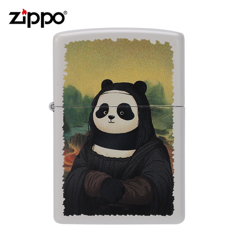zippo-zippo-ของแท้-zippo-zippo-ไฟแช็กของแท้-panda-mona-billowing-smile-ip-joint-collection-class-ไฟแช็กกันลม