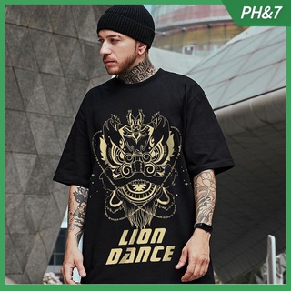 เสื้อยืดแขนสั้น พิมพ์ลาย สไตล์เกาหลี ขนาดใหญ่ แฟชั่นฤดูร้อน สําหรับผู้ชาย