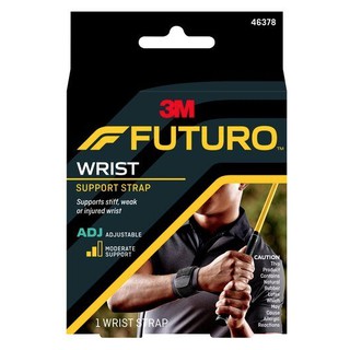 Futuro Wrist Support Strap Adjustable พยุงข้อมือ รุ่นปรับได้สีดำ เน้นกีฬา