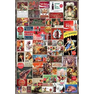 โปสเตอร์ โฆษณา โค้ก โบราณ Coca Cola Coke Vintage Advertisign MIX POSTER 24”x35” Inch Classic Label Logo Retro Antique V3