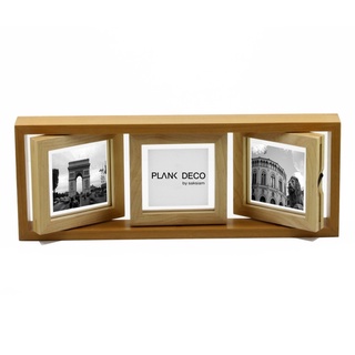 (โค้ดDETFEB30ลด30%) กรอบรูปไม้ PLANK DECO รุ่น 3swingธรรมดา ไม้ Alder ขนาดรูป 3(3.5x3.5) นิ้ว