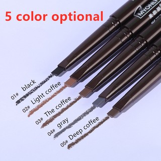 ภาพขนาดย่อของภาพหน้าปกสินค้าMR shopee ดินสอเขียนคิ้ว กันน้ำ ดินสอเขียนคิ้วแบบหมุน 2 in 1 มีแปรงปัดคิ้วในตัว มี 5 สีให้เลือก จากร้าน mr_bkk บน Shopee ภาพที่ 1