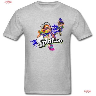 【Hot】irjfje Niceda Mens Splatoon Games Short Sleeve T Shirt Grey เสื้อยืด ดพิมพ์ลาย ดผ้าเด้ง คอกลม cotton ความนิยม disc