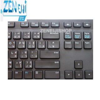 ภาพขนาดย่อของภาพหน้าปกสินค้าDell Multimedia Keyboard ไทยและEng รุ่น KB216 (สีดำ) *รับประกัน Dell 1 ปี* จากร้าน zeneijishop บน Shopee