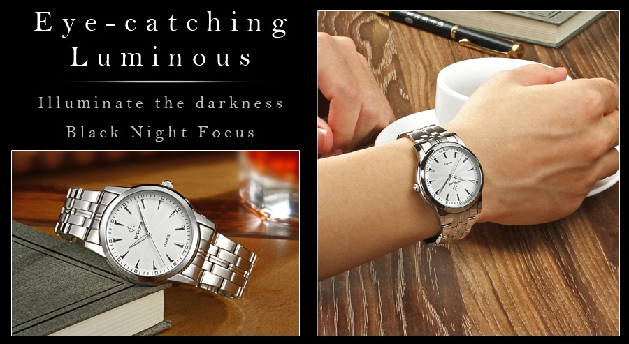 ภาพอธิบายเพิ่มเติมของ Wwoor นาฬิกาข้อมือควอตซ์แฟชั่น กันน้ํา สีทอง หรูหรา สําหรับบุรุษ -8028
