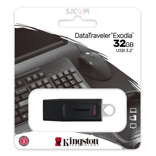 สินค้า Kingston 32GB (DTX/32GB) DataTraveler Exodia USB 3.2 Flash Drive อุปกรณ์เก็บข้อมูล FlashDrive แฟลซไดร์ฟ ประกัน Synnex 5 ปี