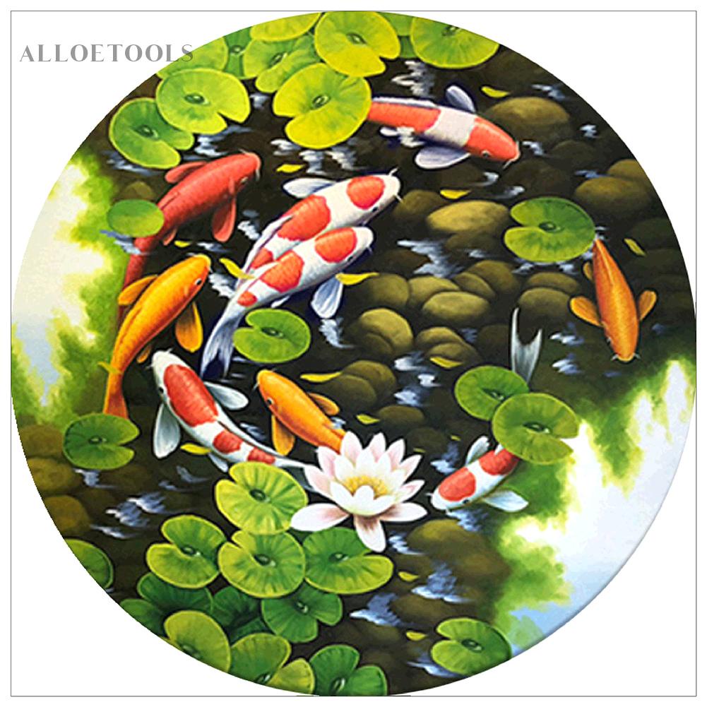 alo-ชุดงานปักครอสติชเม็ดบีด-ทรงเพชรกลม-พลอยเทียม-รูปปลา-5d-สําหรับตกแต่งบ้าน-diy