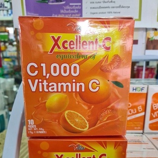 สินค้า 🔥🔥สินค้าขายดี🔥🔥🍊🍊 Xcellent-C 1000 mg. วิตมินซี 1000 มิลลิกรัม แบบชง V-Flex Xcellent-C Vitamin C วิตามินซี HOF