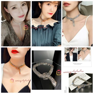 ภาพหน้าปกสินค้าส่งจากไทย🔥🔥สร้อยคอ โชคเกอร์เพชร T-CARA Choker เพชรสวยหรูหราสายคาเฟ่นะแม๊ ที่เกี่ยวข้อง