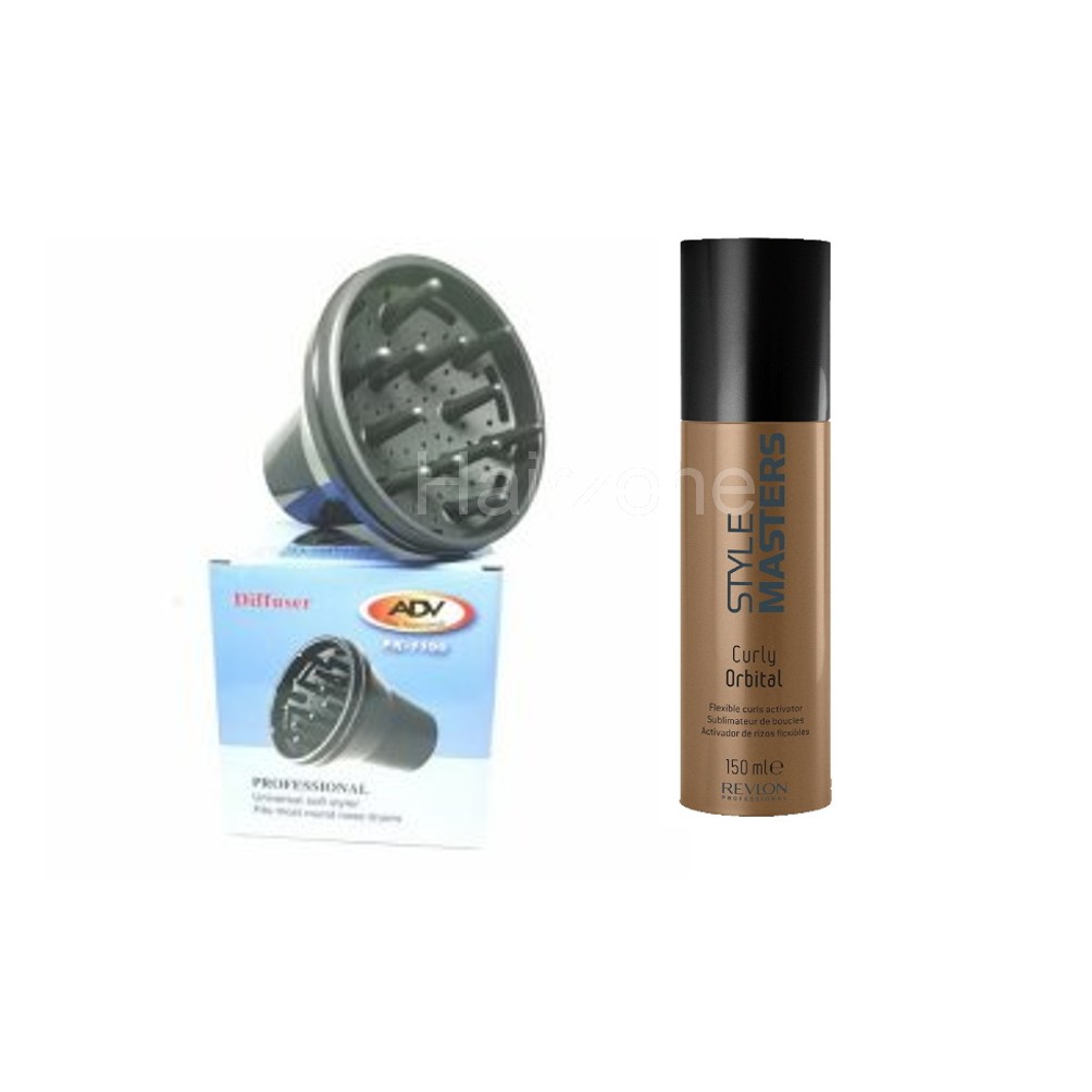 Revlon Stylemaster curly orbital 150ml + ADV diffuser L ครีมจับลอนผมดัด ...
