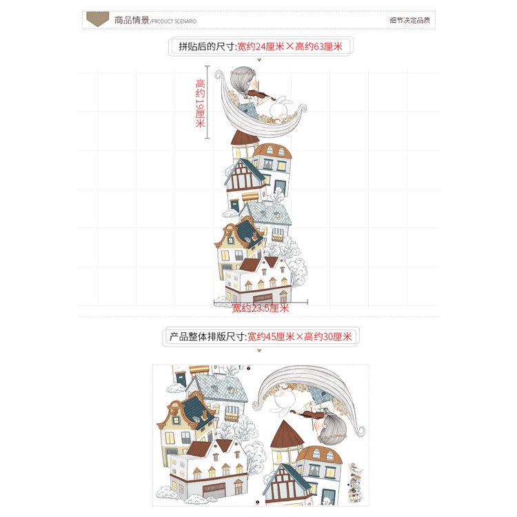 wuxiang-สติกเกอร์ติดผนัง-เพ้นท์มือ-รูปดวงจันทร์-กระต่าย-สําหรับตกแต่งบ้าน-ห้องนอน-โซฟา