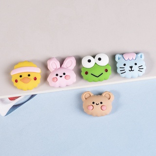 Crocs Jibbitz จี้รูปหมีน่ารัก 2.5D DIY สําหรับติดตกแต่งรองเท้า