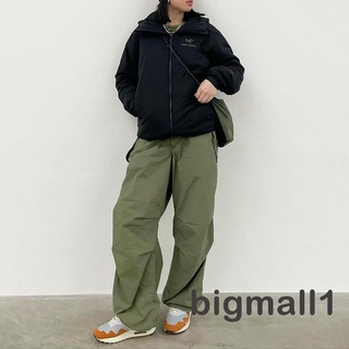 Bigmall- กางเกงขายาว ลําลอง เอวยางยืด ปรับขนาดได้ มีกระเป๋า ทรงหลวม เหมาะกับฤดูร้อน สําหรับผู้หญิง