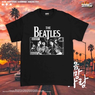 เสื้อยืดวงดนตรีเสื้อยืด พิมพ์ลาย THE BEATLES COMIC UNISEX สําหรับผู้ชายall size