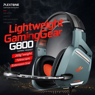 ภาพหน้าปกสินค้าPlextone G800 หูฟังเกมมิ่งแบบครอบหู หูฟังเล่นเกม [G7_152] หูฟังแยกเสียงรอบทิศทาง Gaming Headset Headphone ที่เกี่ยวข้อง
