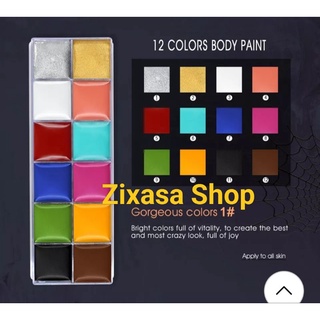 ภาพขนาดย่อของภาพหน้าปกสินค้ารับไว1-2วัน*FacePaintสีเพ้นท์หน้ากล่องดำ จากร้าน zixasa.shop บน Shopee