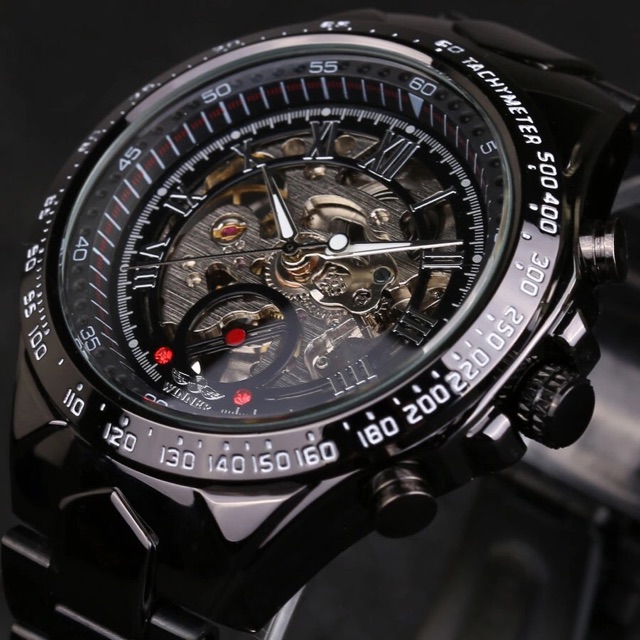 นาฬิกา-winner-automatic-skeleton-black