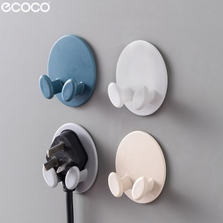 Ecoco ที่แขวนสายไฟ คลิปหนีบสายไฟ ที่หนีบเก็บสายไฟ จัดระเบียบปลั๊กไฟ  ตะขอเกี่ยว แขวนสายไฟ