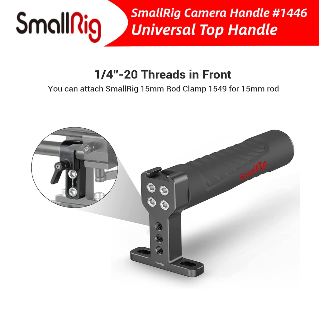 Maniglia Superiore SmallRig 1984 Regolabile Per Gabbie Fotocamera – In Alluminio, Con Slitta E Chiave Integrata