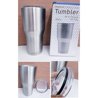 Tumbler แก้วน้ำสุญญากาศ ขนาด 20 และ 30 ออนซ์ มีฝาปิดในตัว  ทำจากแสตนเลส 304 แท้  เก็บความร้อนเย็นได้นานกว่า 12-15 ชม ล้า