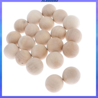 10Pcs Natural Wooden Balls Beads Beech Wood Ball Hardwood Balls Solid 30mm