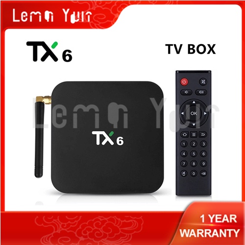 กล่องทีวี Android 9.0 Smart TV BOX TX6 Android TV BOX 4GB RAM 64GB 4K