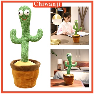 ( Chiwanji ) ตุ๊กตากระบองเพชรมีเสียงเพลงของเล่นสําหรับเด็ก