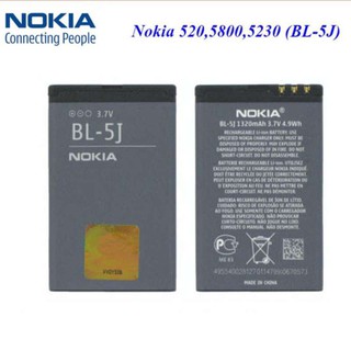 แบตเตอรี่ Nokia BL-5J NOKIA X6,5802xm,5800w,5800i,5230,5232,5233, 5235, N900,520 Lumia