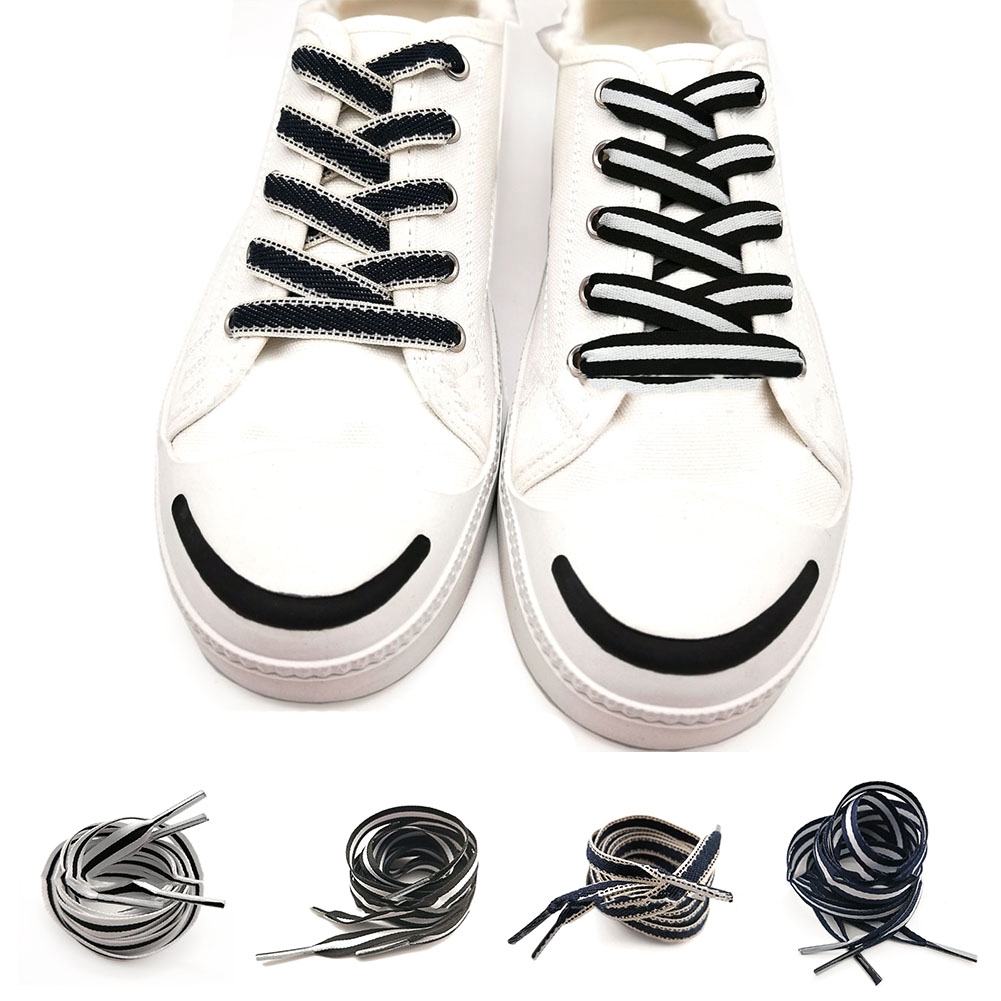 ภาพหน้าปกสินค้า1 Pair 80cm Runner Laces Safety Shoelaces Unisex For Sports Basketball Canvas Shoes
