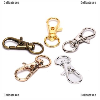 Delicatesea 10 ชิ้น คลิปหมุน ตะขอก้ามปู ตะขอพวงกุญแจ ตะขอ DIY เครื่องประดับ