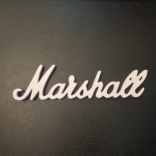 ภาพหน้าปกสินค้าโลโก้ Marshall (เหมือนแท้) ติดตู้ลำโพง diy  logo มาแชล ที่เกี่ยวข้อง