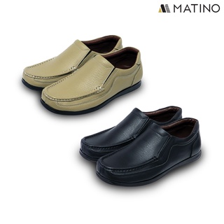 สินค้า MATINO SHOES รองเท้าหนังแท้ชาย รุ่น MC/S 1600 - BLACK/TARO