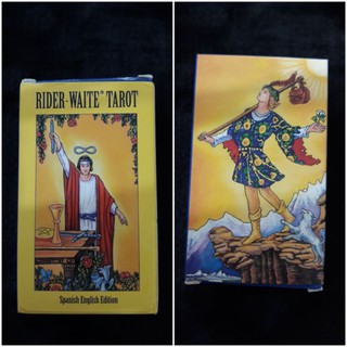 สินค้า 🔮JODTAROT📦ส่งของจาก🇹🇭 Rider-Waite Tarot Spanish English Edition ไพ่ยิปซี ไพ่ทาโร่ ไพ่ดูดวง 6 × 10 ซม. horoscope