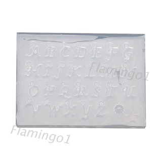 FLGO* 26 Small Size English Letters Mold Kit Alphabet Pendant UV Resin Silicone Molds