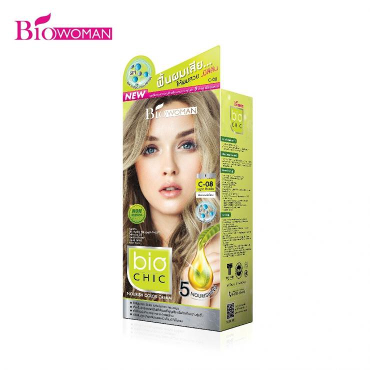BioWoman Bio Chic ครีมเปลี่ยนสีผมสำหรับผมเสีย ไบโอวูเมนส์ ไบโอชิค ...
