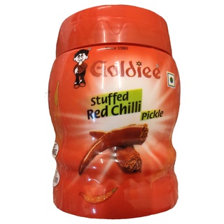 Goldiee Stuffed Red Chilli Pickle 500g.