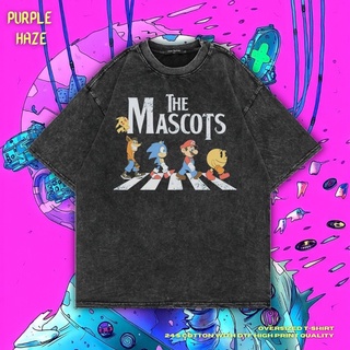 เสื้อยืด ขนาดใหญ่ พิมพ์ลาย Haze The Mascots สีม่วง | หินล้างทําความสะอาด | เสื้อยืด พิมพ์ลายเกม | เสื้อยืด ขนาดใหญ่ | สไ
