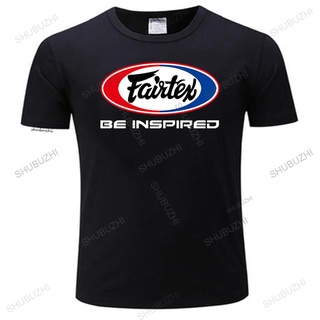 เสื้อยืดผ้าฝ้ายพิมพ์ลายขายดี เสื้อยืดแขนสั้นลําลอง ผ้าฝ้าย พิมพ์ลาย Fairtex Be Inspired สีพื้น แฟชั่นฤดูร้อน สําหรับผู้ช