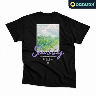 เสื้อยืดผู้ Bearstix - Stussy Tshirt - Green Wheat Fields Auvers เสื้อยืด - The Post Modernists T-Shirt - Van Gogh Shirt