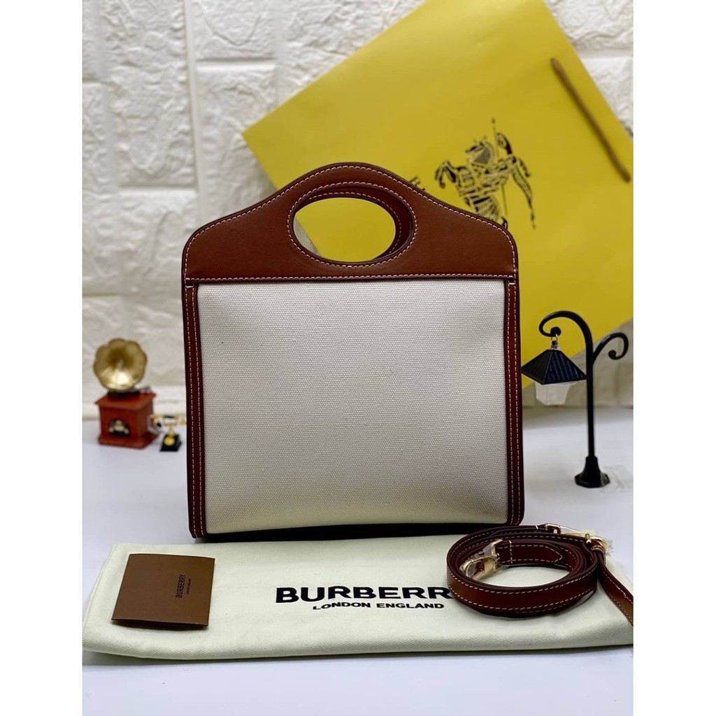 burberry-pocket-bag-grade-vip-size-23-cm-free-ใบเสร็จ-ถุงกระดาษ
