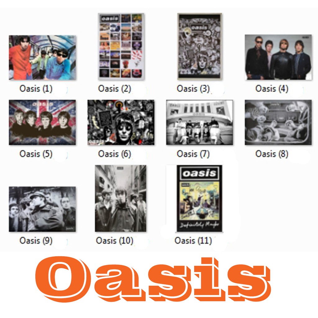 โปสเตอร์-oasis-11แบบ-โอเอซิส-วง-ดนตรี-รูป-ภาพ-ติดผนัง-สวยๆ-poster-34-5-x-23-5-นิ้ว-88-x-60-ซม-โดยประมาณ