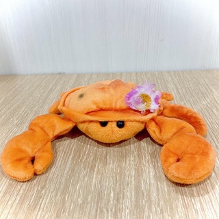 น้องคนสุดท้ายค่ะ ปูน้อยHawaiian Crab ตัวสีส้ม น้องมีดอกไม้ทัดหู ก้นถ่วงค่ะ