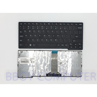 LENOVO Keyboard คีย์บอร์ด LENOVO Ideapad S200 S206Z S260 S110 T1A1 พร้อมเฟรม