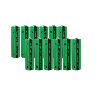 12pcs PKCELL AA NiMH Rechargeable Battery aa 1200mAh 1.2V Ni-MH Industrial Batteries Bateria Button Top