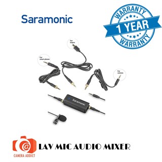 Saramonic LavMic Audio Mixer with Lavalier Microphone Kit ประกันศูนย์ 1 ปี