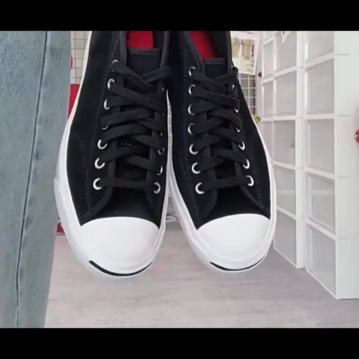 converse-jack-purcell-คอนเวิร์ส-รองเท้าผ้าใบ-สีดำ-ขาว-low-top-sneakers-unisex