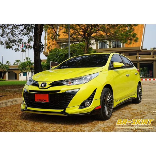 ส่งฟรี-ชุดแต่งสเกิร์ต-yaris-2017-2019-ทรง-ativus-แบบท่อคู่เหลี่ยม