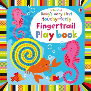 Usborne booksBabys very first touchy-feely fingertrail play book  หนังสือ เสริมพัฒนาการ