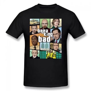 เสื้อยืดลําลอง แขนสั้น พิมพ์ลาย Breaking Bad Heisenberg Better Call Saul Sky Basic สําหรับผู้ชาย